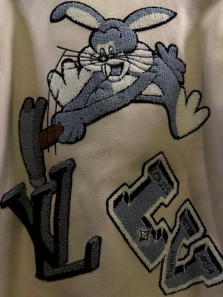 Louis Vuitton Leather Bunny Varsity Jacket