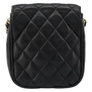 CHANEL Matelasse Chain Shoulder Bag Lamb Skin