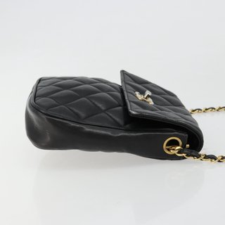 CHANEL Matelasse Chain Shoulder Bag Lamb Skin