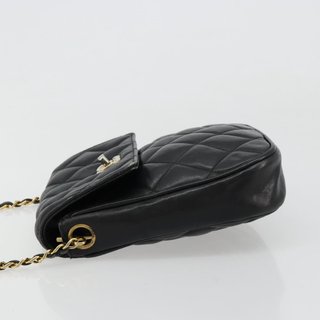 CHANEL Matelasse Chain Shoulder Bag Lamb Skin
