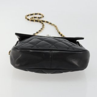 CHANEL Matelasse Chain Shoulder Bag Lamb Skin