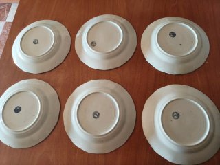 6 Platos Hondos Cartuja Antiguos