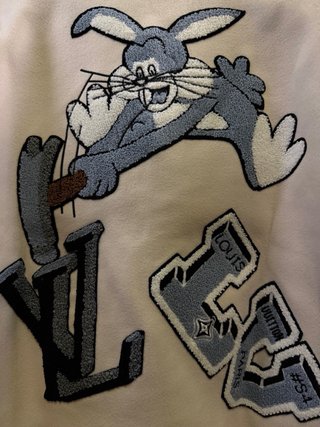 Louis Vuitton Leather Bunny Varsity Jacket