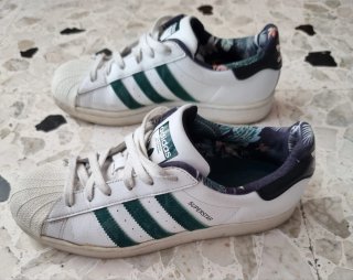 Scarpe Adidas Superstar Bianche e Verdi