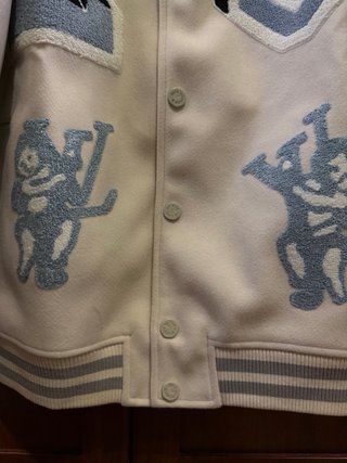 Louis Vuitton Leather Bunny Varsity Jacket