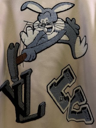 Louis Vuitton Leather Bunny Varsity Jacket