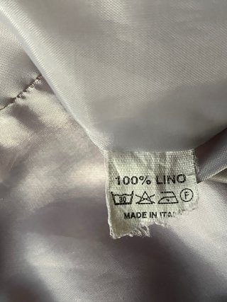 Giacca corta in lino rosa