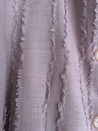 Giacca corta in lino rosa