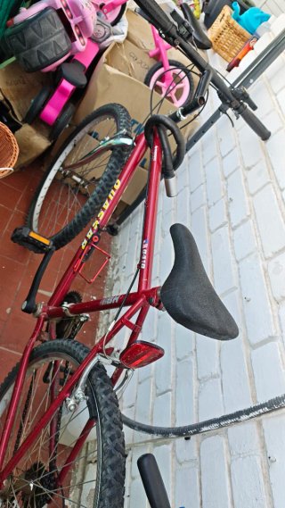 Bicicleta de adulto roja