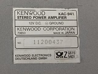 Amplificatore Kenwood KAC 941 Old School.