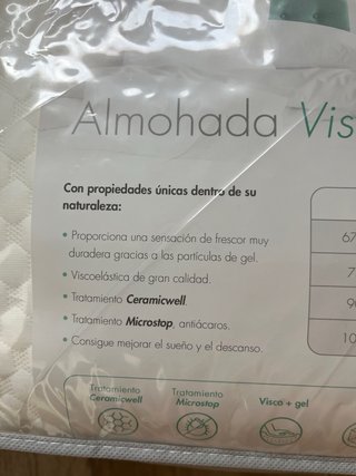 Dos Almohadas Viscoelástica Balans Plus.
