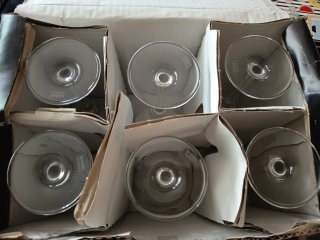 6 Copas de Martini de Cristal