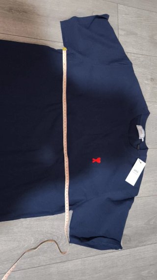 Camiseta Ami XL Azul Corazón Rojo