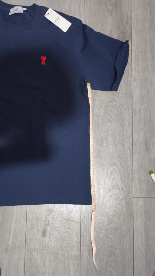 Camiseta Ami XL Azul Corazón Rojo