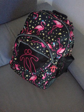 Mochila Toto Flamencos y Corazones