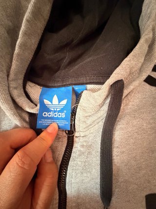 Sudadera Adidas Hombre Gris