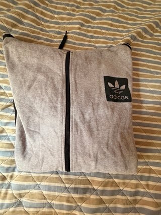 Sudadera Adidas Hombre Gris