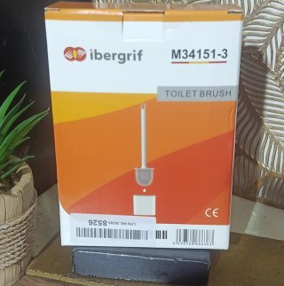 Escobilla Baño Ibergrif M34151-3 Gris/Blanco NUEVO