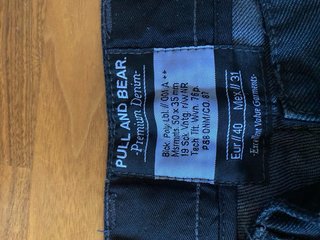 Pantalón Pull and Bear Talla 40 Negro