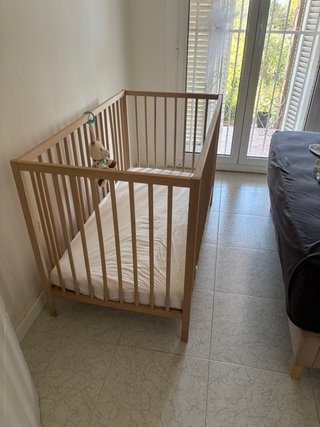Cuna IKEA Sniglar Madera Natural