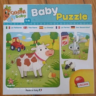 Lote de 4 puzzles infantiles a partir de 2 años