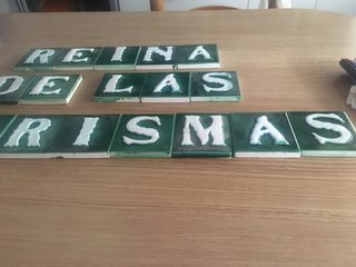Letras cerámica REINA DE LAS MARISMAS
