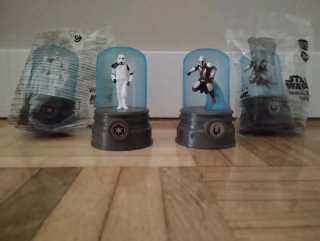 Figuras Star Wars Mandalorian y Stormtrooper