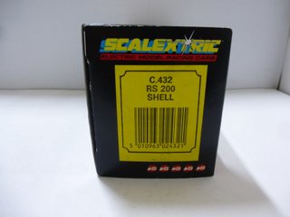 Caja Scalextric UK C.432 RS 200 Shell Tampografiad