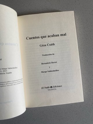 ¡RAREZA! / "Cuentos que acaban mal", de Géza Csáth