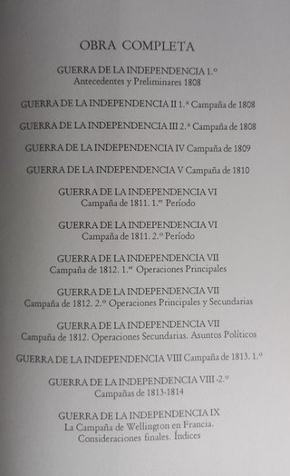 La guerra de la independencia. Col Priego.13 tomos