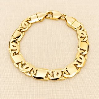 Pulsera Oro eslabón macizo 18 Kl ALM-TRA2399
