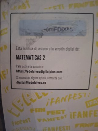 Libro Matemáticas 2 ESO Edelvives licencia digital