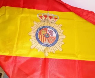 4 Banderas España con Escudos