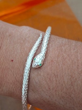 Pulsera Serpiente Plata