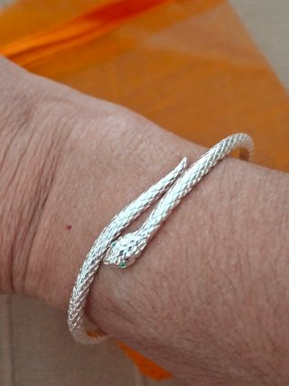 Pulsera Serpiente Plata