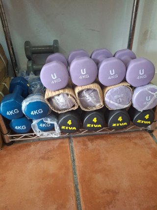 Set Mancuernas y Barra 20kg
