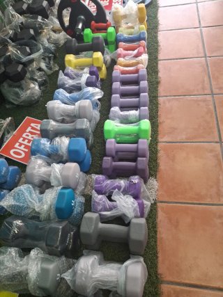 Set Mancuernas y Barra 20kg