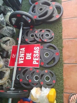 Set Mancuernas y Barra 20kg