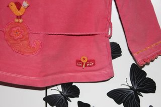 Camiseta coral bordada prenatal