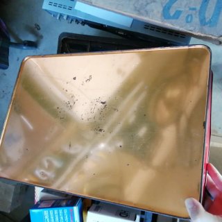 Scatola latta vintage cioccolato Tobler
