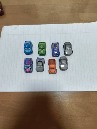Lote 8 Coches Miniatura Rayo McQueen
