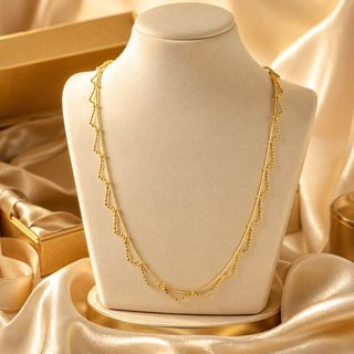 Gargantilla oro 18k - Elegante ALM-TRA2161