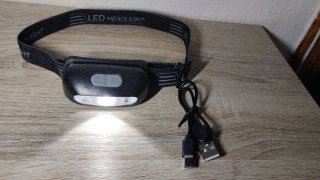 Linterna LED Frontal USB