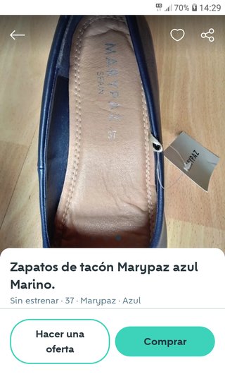 Zapatos de tacón Marypaz azul