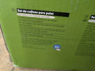 Set Cojines Palet Livarno Home Antracita