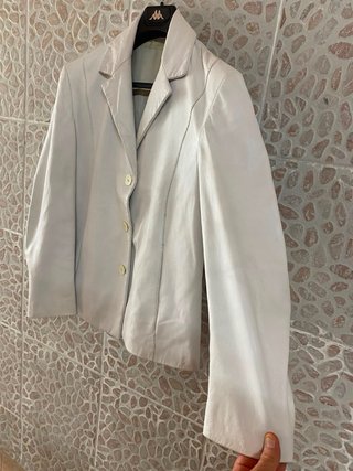 Giacca blazer donna in vera pelle morbida vintage