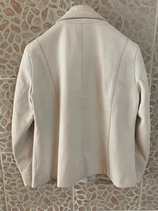 Giacca blazer donna in vera pelle morbida vintage