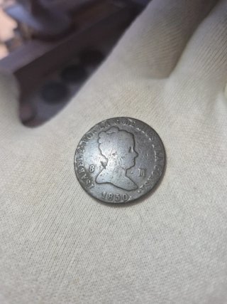 8 Maravedís 1850 Isabel II JUBIA