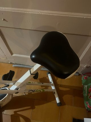 Bicicleta Estática Plegable Blanca