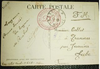 Postal Segunda Guerra Mundial Tanques Francia 1939